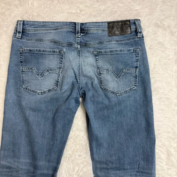 Diesel Larkee Regular Straight Jeans Men’s W36 L32 Blue Denim Button Fly - Picture 10 of 10